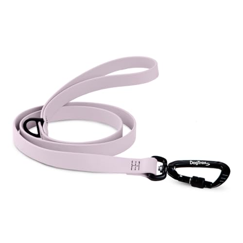 DogTraxs Essential Biothane Dog Leash, Lavender Purple, 3/4 in x 3 ft | Waterproof, For Large, Medium, Small Dogs, Dog Training, Locking Carabiner - color: Lavender Purple, size: 3/4 In x 3 Feet