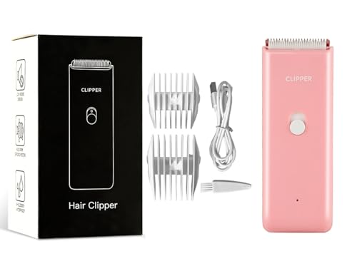 Dog Clippers,Quiet Washable USB Rechargeable Cordless Dog Grooming Kit,Electric Pets Hair Trimmers Shaver Shears for Dogs and Cats Pink - color: Pink