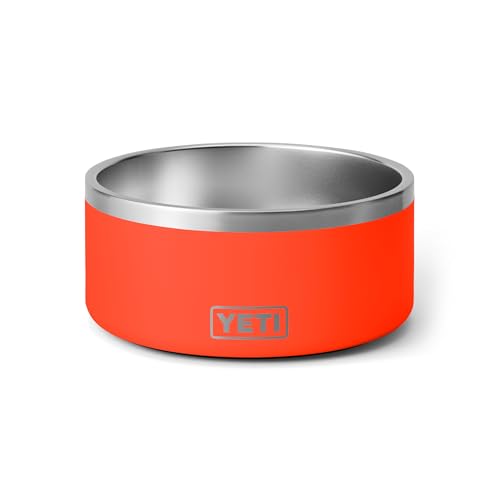 YETI Boomer 8, Stainless Steel, Non-Slip Dog Bowl, Holds 64 Ounces - color: Solar Flare