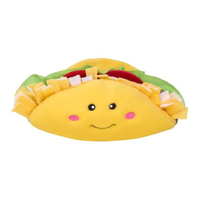 ZippyPaws NomNomz - Dog Squeaky Toys to Keep Them Busy, Funny Food Plush for Small & Medium Dogs, Cute Stuffed Puppy Toy, Pet Products, Gift for Dogs of All Breeds, Soft and Cuddly - Taco - color: Taco
