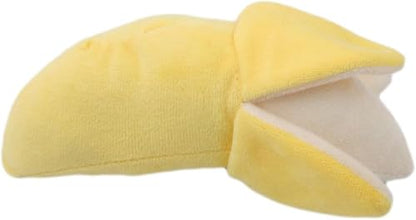 GANPUB 2Pcs Dog Toys,Squeeze Squeaker Puppy Dog Toys, Plush Dog Chew Toys, Dog Squeak Toys Pet Supplies (Banana)
