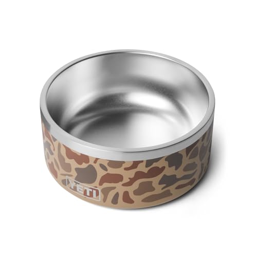 YETI Boomer 8, Stainless Steel, Non-Slip Dog Bowl, Holds 64 Ounces - color: Wetlands Camo