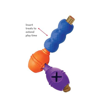KONG - Genius Mike - Interactive Treat Dispensing Dog Puzzle Toy (Assorted Colors) (Small (2 Pack))