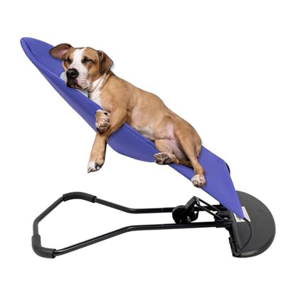 Pet Rocking Chair, Portable Dog Rocker Bed Chair 4 Modes Adjustments Pet Rocker Bed Washable Removable Small Dogs Cots Sofa Beds for Pets Under 33lbs/15Kg (Purple) - color: Purple