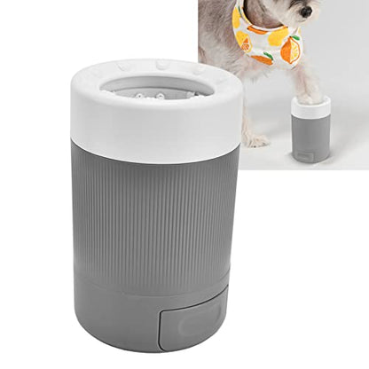 Portable Dog Cleaner Cup, Lightweight Pet Washing Tool with Soft, Durable ABS Material Washer for Home and Travel Use (Grey) - color: Grey