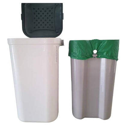 EcoLeo Compatible Liner Bags for Pet Waste Pail, 15 Count, Bamboo Charcoal Deodorizer Bags - style: 15 Bags + Deodorizer Bundle