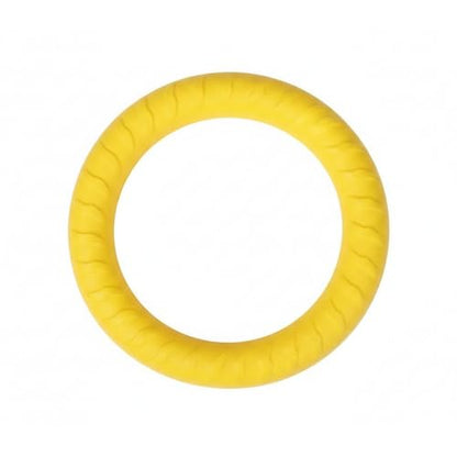 Easy-Grab Floating Dog Disc, Soft EVA Foam Flying Toy for Water Fetch, Yellow - size: 3.94 x 3.94 x 1.18 in