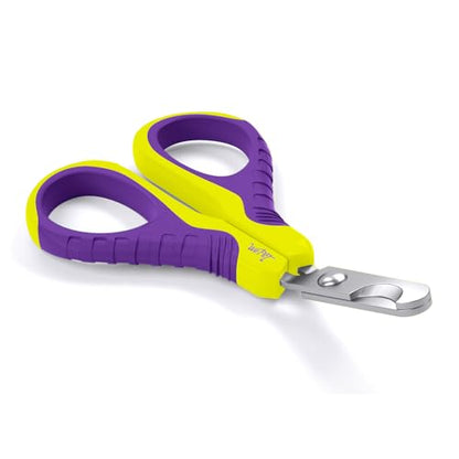 WePet Pet Nail Clippers U07.1, Professional Claw Trimmer, Bended Scissor Special for Cats, Kittens, Dogs, Puppies, Small Animals, Yellow/Purple - color: #16 Yellow/Purple