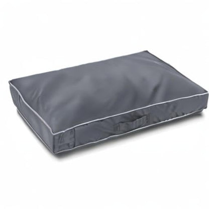 Chinchilla Waterproof Heavy Dog Bed Cover Washable, with Zipper Opening Fillable Universal Dog Bed Replacement Cover.Cover Only (X-Large, Gray) - color: Grey, size: X-Large(41" L × 29" W × 4" H)