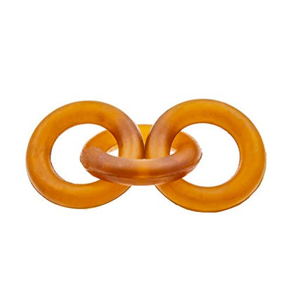 Fuzzy Puppy Dog Toys for Aggressive Chewers: All-Natural Rubber, Durable Dog Chew Toy, Great Teething Toys for Puppies | Three Ring Circus (FP-Toy01) - style: Three Rings