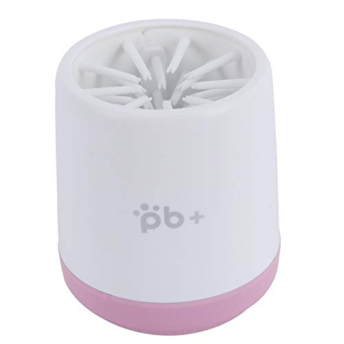 GOWENIC Pet Dog Cleaner Cup, Portable Dirt Removal Dog Foot Washer, Cleaning Cup Accessories for Home Travel (Pink) - color: Pink