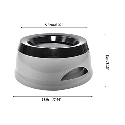 Dog Water Bowl,No-Spill Pet Water Bowl,Non Slip Bottom,750mL/25oz Slow Water Feeders,for Dogs,Cats - color: C-1