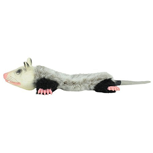 Hyper Pet Real Skinz Opossum Plush Dog Toy, Medium (Pack of 12) - size: Medium (Pack of 12), style: Opossum