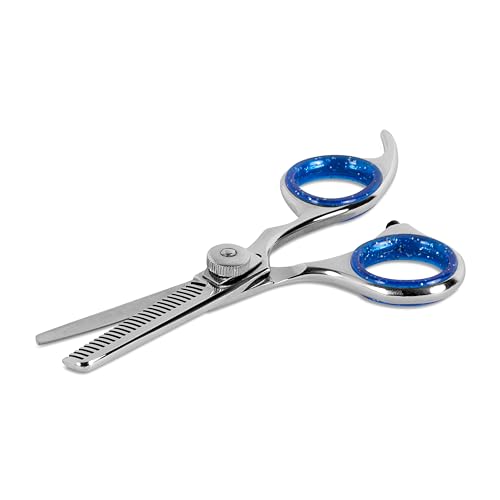 Professional 4.5-Inch Thinning Shears - Small Dog Grooming Scissors for Dogs' Faces and Eyes - Sharp & Durable - Ideal for Tight Spaces and Detailed Grooming - Pet and Cat Grooming Supplies - size: 4.5 Inch