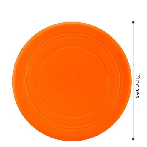 7 Inch Soft Flying Disc for Pets - TPR Non-Slip Floating, Ideal for Beach Games & Interactive Play.