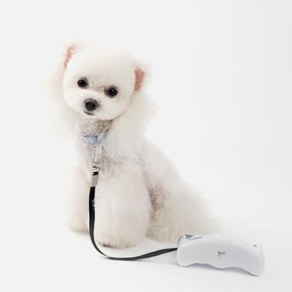 Retractable Dog Leash 5.6 ft Adjustable Soft Hands Free Dog Walking Lead, One-Handed Quick Brake Retractable Leash for Small Medium Dogs Up to 33 lbs, 360° Tangle Free (Ivory White) - color: Ivory White