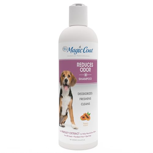 Four Paws Magic Coat Dog Shampoos for Dogs, Dog Grooming Supplies, Dog Bathing Supplies, Made in USA - size: 16 Ounces (1 Count), style: Reduces Odor Dog Shampoo