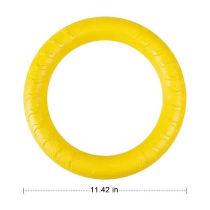 Pet Toy Flying Discs for Large/Medium Dogs, Durable Rubber Fetch Frisbee, Soft Lightweight Interactive Outdoor Throw Toy for Aggressive Chewers, Training Exercise Pet Play Toy