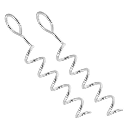 Toddmomy 6pcs Heavy Duty Spiral Dog Tie Out Stake Sturdy Ground Anchor for Dogs Portable Lawn Stake Stable Performance for Outdoor Use Grass