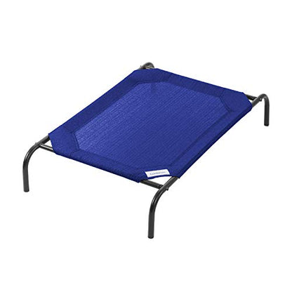Coolaroo Original Elevated Dog Bed - Breathable Off-The-Ground Pet Bed with Cooling Fabric, Joint Relief & Moisture-Resistant Fabric, 100% Recyclable, Easy Clean, Aquatic Blue, Medium - color: Aquatic Blue, style: Medium Dog Bed