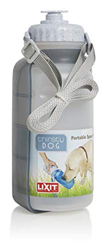 Lixit Thirsty Dog Portable Water Bottle and Bowl, 20 Ounce - size: 16 oz