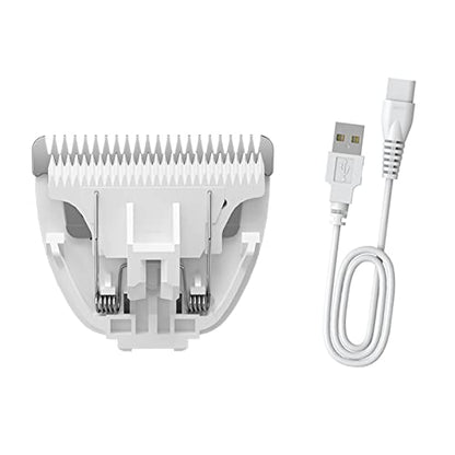 Blade Replacement & Charged Cable for Pet Hair Trimmers,1 Replacement Blade & 1 Replacement Cable for Dog Shavers - color: 1blade & 1cable