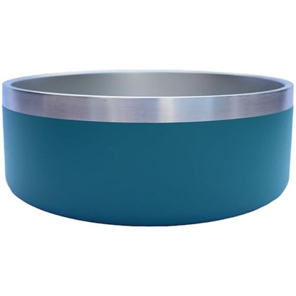 Custom Dog Bowl with Paws and Name - Engraved, Nonslip, Personalized, Custom Cat Bowl, 304 Stainless Steel, Feeding, Pet Supplies (Teal, Medium -32oz) - color: Teal, size: Medium -32oz