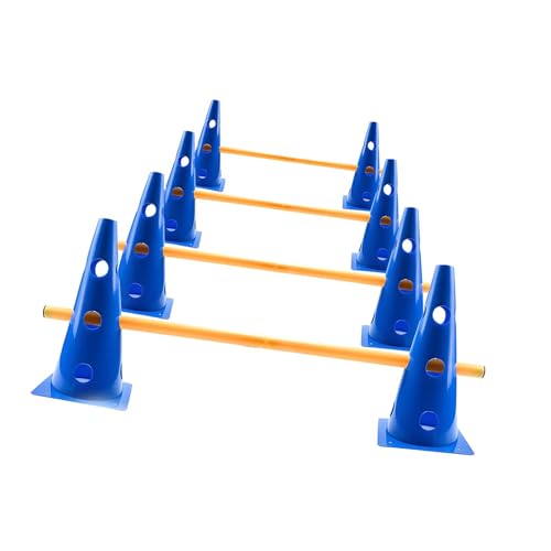 Dog Agility Hurdle Cone Set Soccer Agility Pole Professional Field Warning Rod