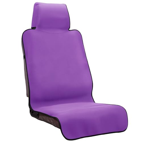 INFANZIA Premium Waterproof Seat Cover Towel Protector Neoprene Universal Fit, Upgraded 100% Washable & Removable Non-Slip Sweat Carseat Towel Covers, Perfect for Gym/Yoga/Workout（Purple,1PCS - color: Purple, size: one