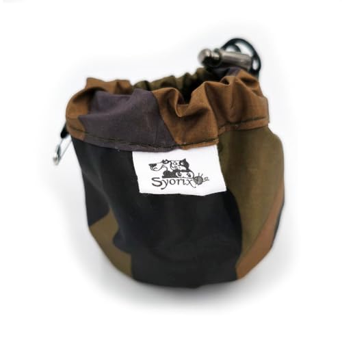 Small Dog Treat Pouch Puppy Training Bag with Carabiner Clip, Bait Bag