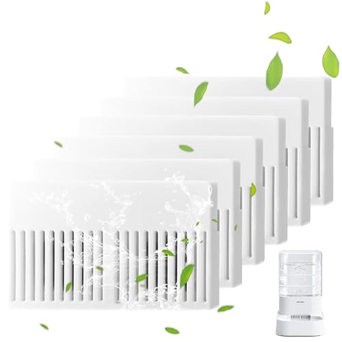 PAWGETHER® 6Pack Filters for PAWGETHER Gravity Pet Water Dispenser Cat Waterer Filter Keep Water Fresh and Clean - color: Waterer Filters