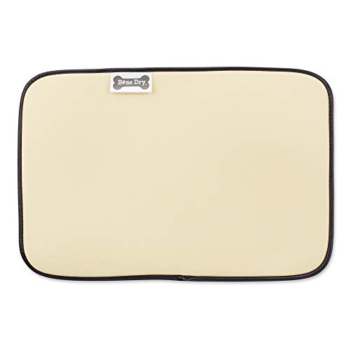 Bone Dry Machine Washable, Ultra Absorbent Pet Mat, 12x18, Rose/Off-White Lattice - color: Rose/Off-White Lattice, size: 12"L x 18"W