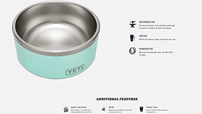 YETI Boomer 8, Stainless Steel, Non-Slip Dog Bowl, Holds 64 Ounces - color: Highlands Olive