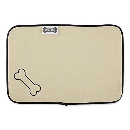 Bone Dry Machine Washable, Ultra Absorbent Pet Mat, 12x18", Gray Stripe - color: Gray Stripe, size: 12"L x 18"W