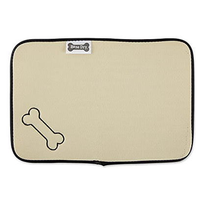 Bone Dry Machine Washable, Ultra Absorbent Pet Mat, 12x18", Gray Stripe - color: Gray Stripe, size: 12"L x 18"W