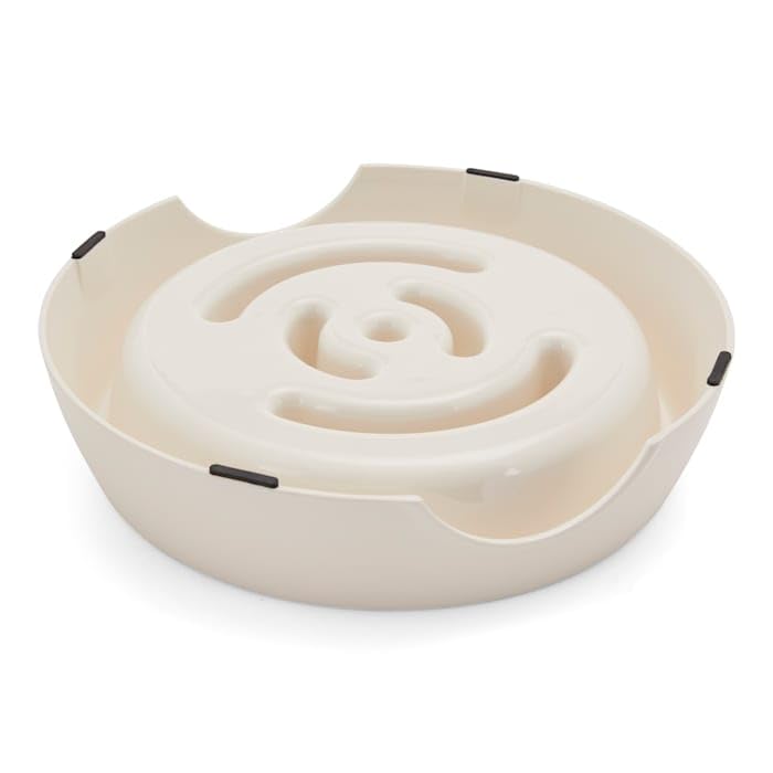EveryYay by Petco Take it Slow White Slow Feeder Pet Bowl 5.25 Cups - size: Large