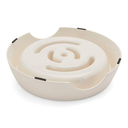EveryYay by Petco Take it Slow White Slow Feeder Pet Bowl 5.25 Cups - size: Large