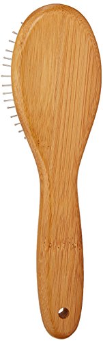 Pro-Finish Pin Grooming Brush with Carbonized Bamboo Handle, Small, 7.5" - color: Pin Brush, size: Small