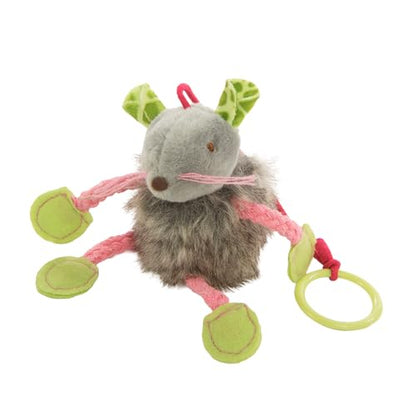 SmartyKat (3 Count) Bouncy Mouse Bungee Dangler Plush Cat Toys - Multi Color, 3 Count