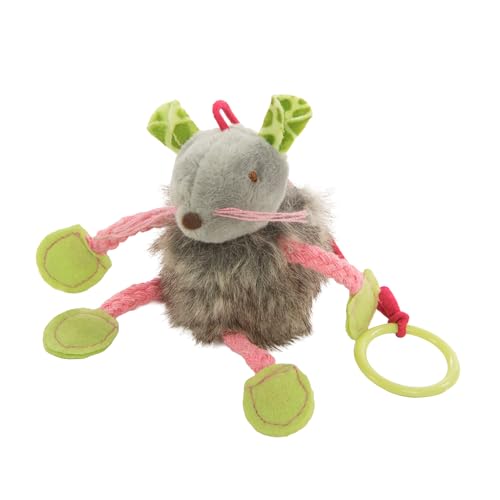 SmartyKat (3 Count) Bouncy Mouse Bungee Dangler Plush Cat Toys - Multi Color, 3 Count