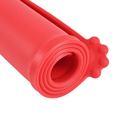 Silicone Waterproof Dog Cat Pet Feeding Mats, Non Slip, Easy Clean Pet Dog Cat Bowl Mats Placemat (18.5" x 11.5") Red - color: Red, size: 18.5" x 11.5"