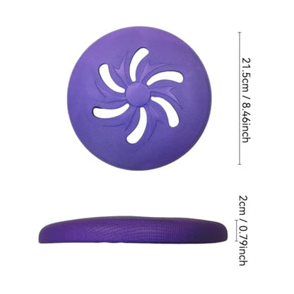 Dog Flying Disc Large EVA Material Pet Toy Outdoor Fetch Training Disc Durable Bite Resistant Safe on Teeth Lightweight Floating Interactive Disc (Orange) - color: Orange