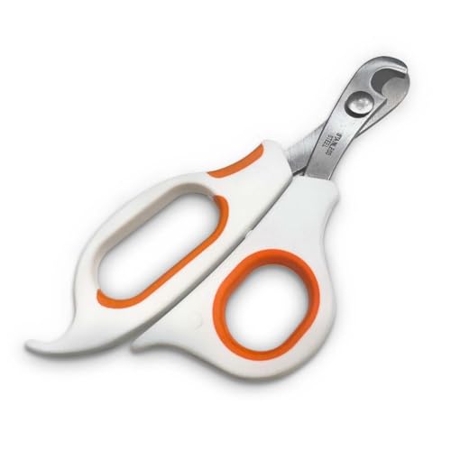 Scissor-Style Nail Clipper, with Razor Sharp Stainless Steel Blades, Anti-Slip Handle, Precise Grooming Tool for Small to Medium Cats, Dogs, Easy Nail Cutting, Durable and Comfortable Grip