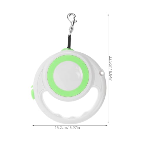 VICASKY Retractable Dog Leash Adjustable Length with Automatic Ring Design, Heavy Duty Pet Telescopic Traction Rope for Small to Large Dogs, Comfortable Walking and Running Leash in Green