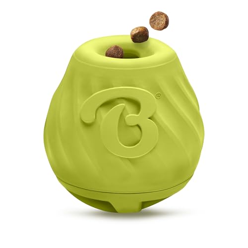 Benebone Pawbler - Natural Rubber Interactive Enrichment Treat and Kibble Dispensing Dog Toy - Great for Boredom - Small