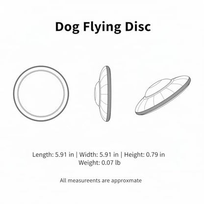 Soft EVA Foam Dog Flying Disc, Floating Fetch Toy for Water & Outdoor Play, 5.9 Inch Green