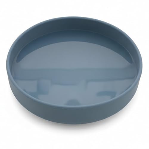 Should We Go? Dog Water Bowl - The Perfect Dish No-Spill, Less Mess Non-Tippable Water & Food Bowl, Pure Silicone with Suction Cup, Fits 2 Cups 6” Across x 1.25” Tall, Ideal for All Pets, Small-Ocean - color: Ocean Blue, size: Small (6” Across x 1.25” Tal