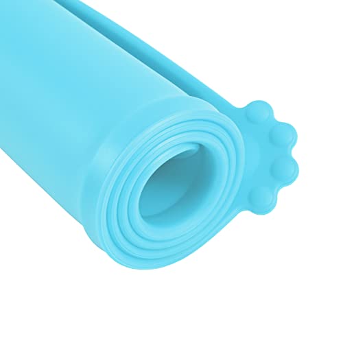 Silicone Waterproof Dog Cat Pet Feeding Mats, Non Slip, Easy Clean Pet Dog Cat Bowl Mats Placemat (18.5" x 11.5") Blue - color: Blue, size: 18.5" x 11.5"