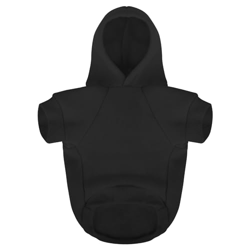 Paiaite Black Chihuahua Dog Hoodie: Keep Your Pup Warm and Stylish with a 'The Dog Face' Printed Sweatshirt Pet Clothes, and Sweater Coat All in One Perfect for Winter and Cool Summer Nights! XS - color: Black, size: XS-(1.7~3lb) | Chest(~13.7")