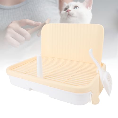 HEEPDD Large Dog Potty Tray, Puppy Potty Training Tray with Leakproof Design Spacious Indoor Dog Toilet for Medium Large Dogs 18.5x14.57x3.15in Pet Toilet with Pillar Structure (Complexion) - size: complexion